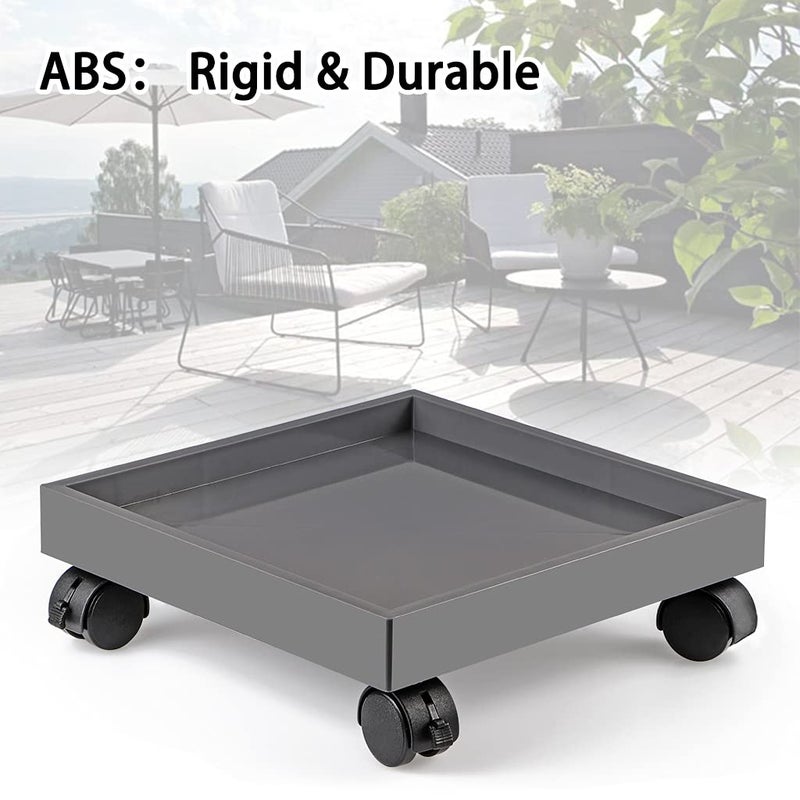 Skelang Square Wheeled Plant Dolly - ABS Planter Trays, Heavy Duty, Load Capacity 110 Lbs - Image 4